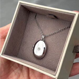Timeless Silver Oval Locket Necklace